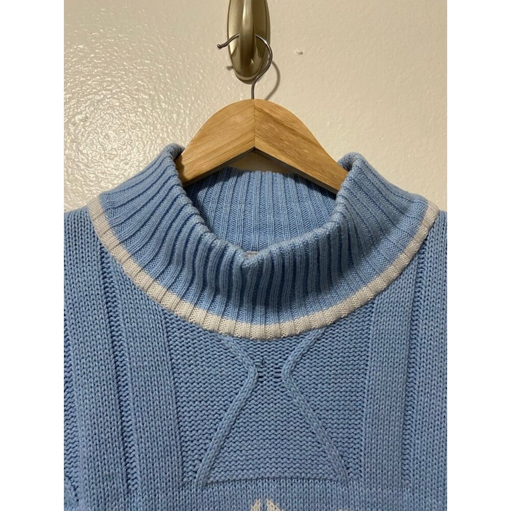 Vintage Unisex Southpole Blue and White Snowflake Holiday Sweater Size XL - Picture 5 of 7